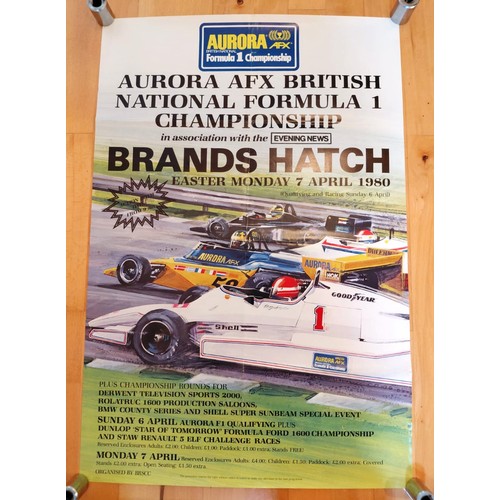 101 - Ten Motor Racing PostersFeaturing a number of events in period at Brands Hatch. Medium sized posters... 