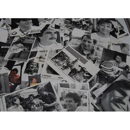 107 - c.100 Racing Driver PhotographsPortraits of many well known drivers from the 1970s - 80s.... 