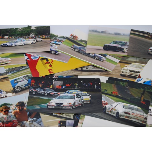 108 - c.100 Touring Car PhotographsA selection of prints depicting touring car racing from the 1980s and 1... 