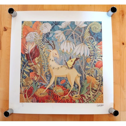 113 - Four Bentley postersFour prints produced to celebrate the new Continental GTC model, complete in ori... 