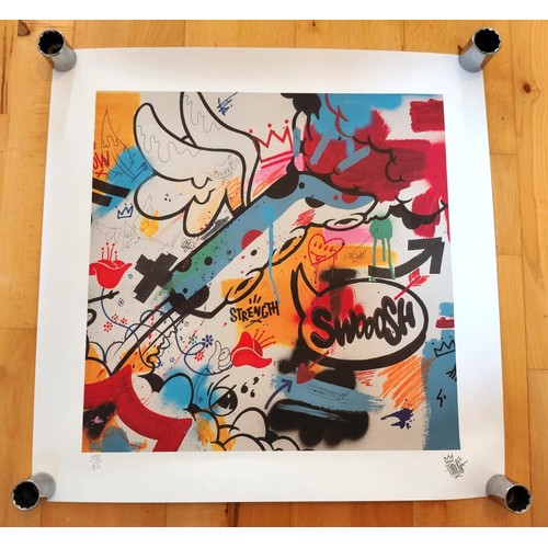 113 - Four Bentley postersFour prints produced to celebrate the new Continental GTC model, complete in ori... 