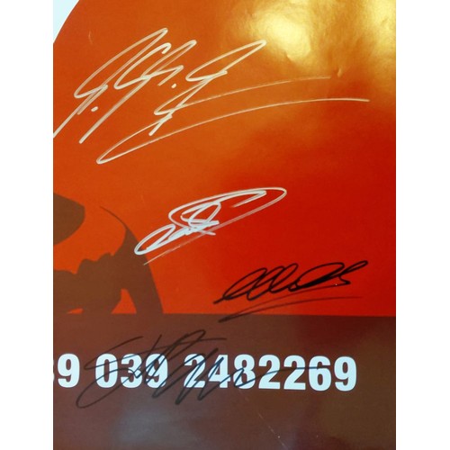116 - Monza Grand Prix 2003 - Signed PosterSigned by:Michael SchumacherRubens Barrichello Jenson Button. D... 
