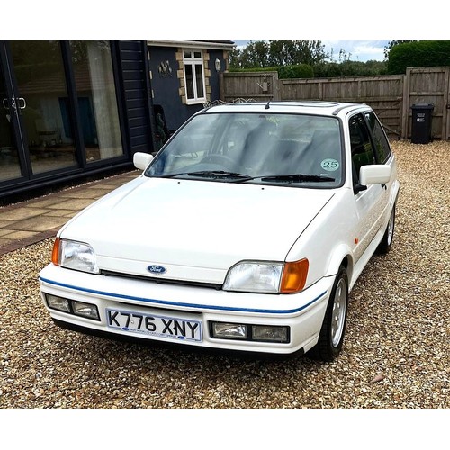205 - 1992 Ford Fiesta RS1800Registration Number: K776 XNYChassis Number: SFABXXBAFBNR67510Recorded Mileag... 