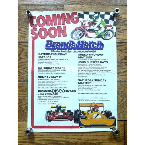 102 - Ten Motor Racing PostersMedium sized items, From Le Mans, Le Mans Classic. Up to 70 x 50cm wide.... 