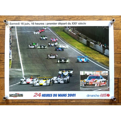102 - Ten Motor Racing PostersMedium sized items, From Le Mans, Le Mans Classic. Up to 70 x 50cm wide.... 