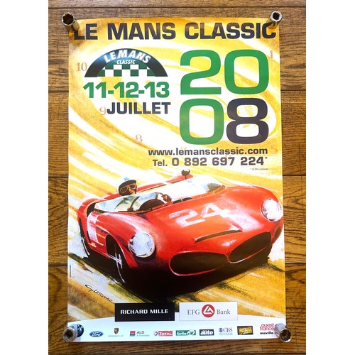 102 - Ten Motor Racing PostersMedium sized items, From Le Mans, Le Mans Classic. Up to 70 x 50cm wide.... 