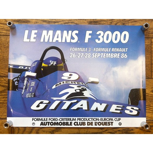 102 - Ten Motor Racing PostersMedium sized items, From Le Mans, Le Mans Classic. Up to 70 x 50cm wide.... 