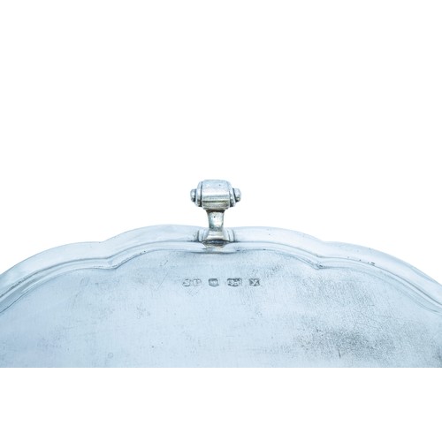 50 - A PRESENTATION SILVER SALVERSHEFFIELD 1941circular scroll edge form with engraved signatures, raised... 