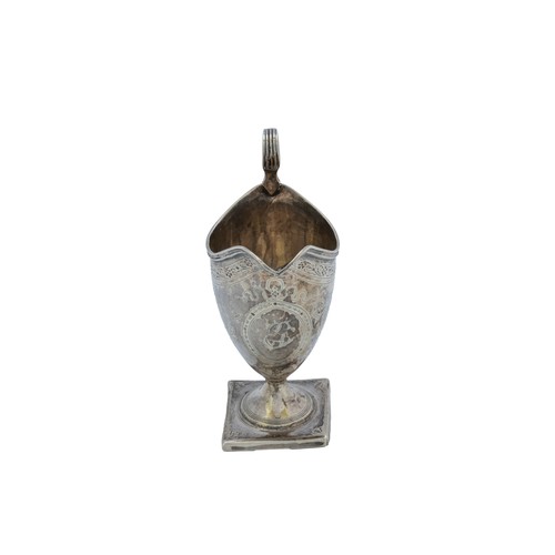 19 - A GEORGE III SILVER HELMET FORM CREAMERLONDON 1796marked for Peter & Anne Bateman100 grams... 