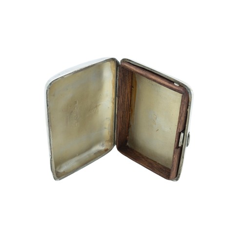 4 - A LATE VICTORIAN SILVER CIGARETTE CASEBIRMINGHAM 1896(9 x 6.5 cm, 95 grams)together with a mother of... 