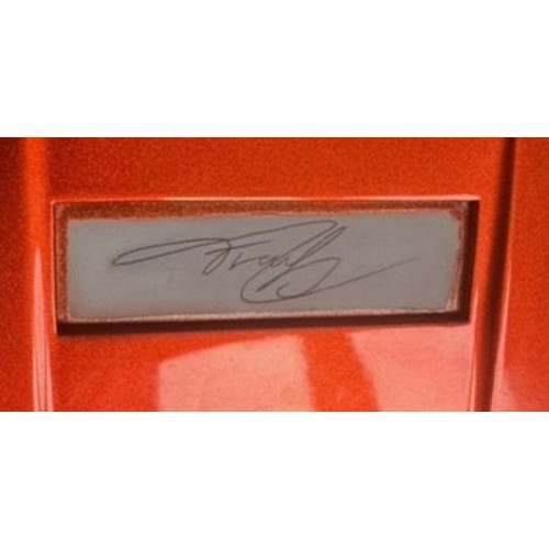 128A - Factory McLaren P1 Paint Mould - Signed by Frank StephensonA Volcano Orange, signed, McLaren paint m... 