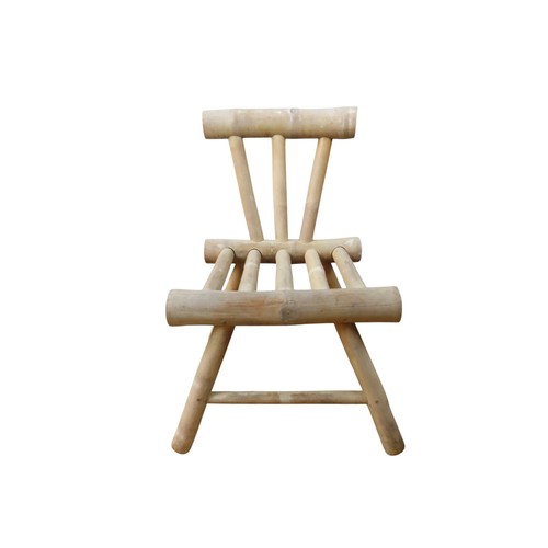 47 - BAMBOO CHAIR AND CUSHIONSturdy, rustic chair 77cm high x 50cm x 54cm deep
