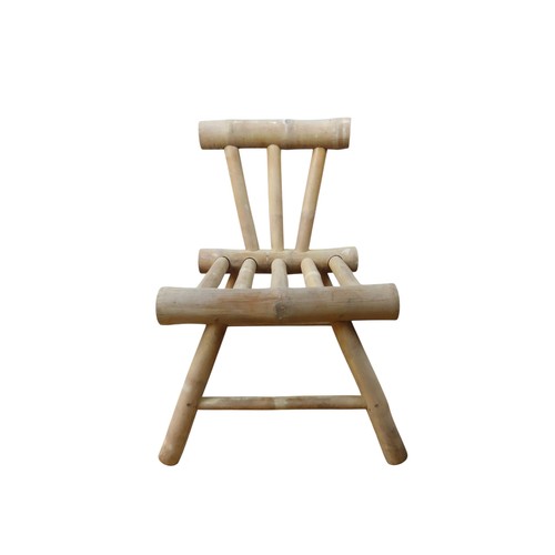 47 - BAMBOO CHAIR AND CUSHIONSturdy, rustic chair 77cm high x 50cm x 54cm deep