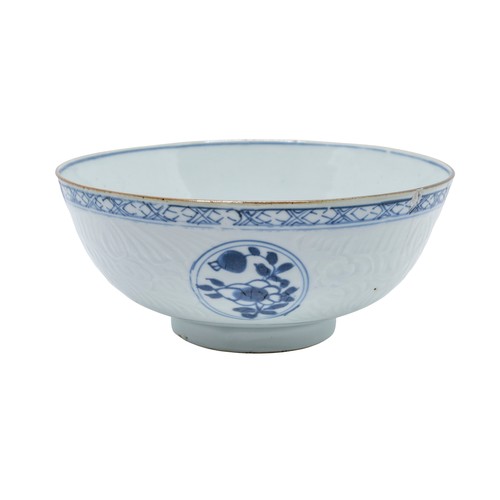 44 - A CHINESE BLUE AND WHITE GINGER JARKANGXI SIX CHARACTER MARK, LATE QING DYNASTY13cm high; together w... 