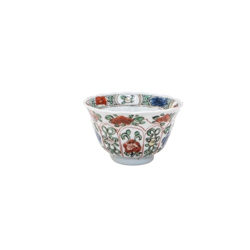 140 - A GROUP OF FIVE CHINESE FAMILLE VERTE TEA BOWLSKANGXI PERIODLargest 8.5cm diameterPROVENANCE: From t... 