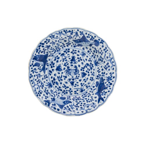 47 - A GROUP OF CHINESE BLUE AND WHITE PLATESQING DYNASTY, 18TH CENTURY20cm diameter, 26cm diameter (9)PR... 