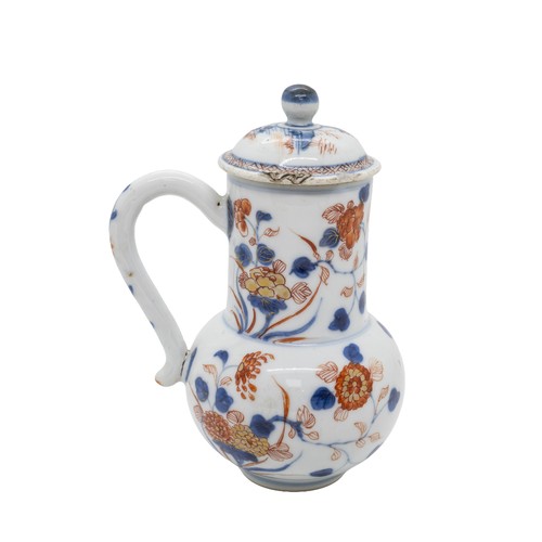148 - A CHINESE IMARI COVERED CHOCOLATE POTKANGXI PERIOD16cm highPROVENANCE: From the H & J Rendall Co... 