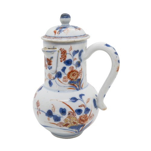 148 - A CHINESE IMARI COVERED CHOCOLATE POTKANGXI PERIOD16cm highPROVENANCE: From the H & J Rendall Co... 