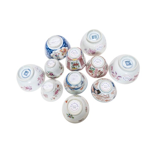 160 - A LARGE GROUP OF CHINESE TEA BOWLSQING DYNASTY, 18TH CENTURYMostly Famille Rose (36)PROVENANCE: From... 