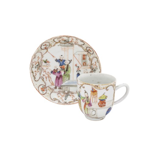 162 - A CHINESE EXPORT PORCELAIN CUP AND SIDE PLATEQIANLONG PERIODsaucer, 15.5cm diameter; together with A... 