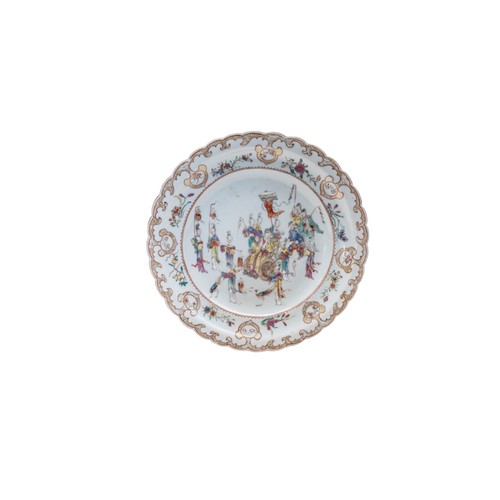 177 - A GROUP OF CHINESE EXPORT PORCELAIN DISHESQING DYNASTY, 18TH CENTURYMostly famille rose20cm to 23cm ... 
