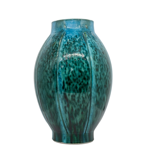 34 - A CHINESE TURQUOISE GLAZED OVOID VASE20TH CENTURY30cm highPROVENANCE: From the H & J Rendall Col... 