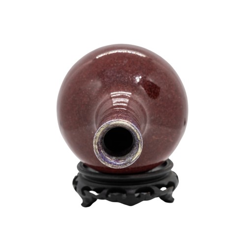 35 - A CHINESE FLAMBÈ GLAZED BOTTLE VASEQING DYNASTY, 18TH CENTURY22cm highPROVENANCE: From the H & J... 