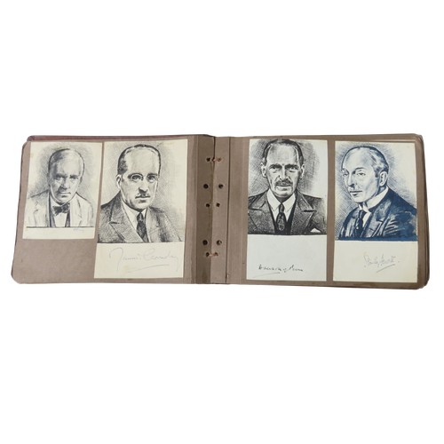647 - AN UNUSUAL AND INTERESTING COLLECTION OF AUTOGRAPHS comprising of around 85 signatures signed on bla... 