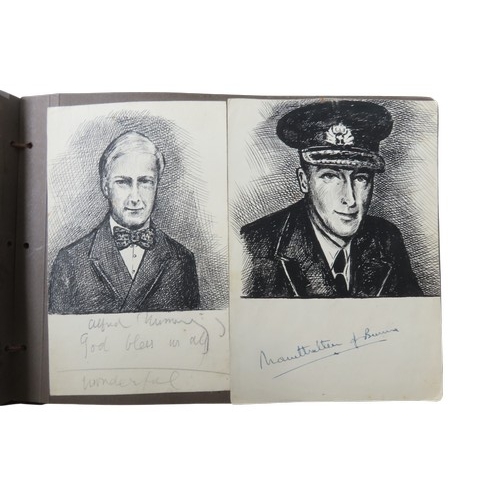 647 - AN UNUSUAL AND INTERESTING COLLECTION OF AUTOGRAPHS comprising of around 85 signatures signed on bla... 