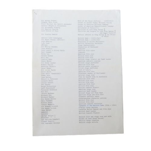 647 - AN UNUSUAL AND INTERESTING COLLECTION OF AUTOGRAPHS comprising of around 85 signatures signed on bla... 
