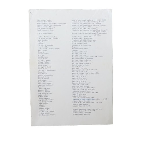 647 - AN UNUSUAL AND INTERESTING COLLECTION OF AUTOGRAPHS comprising of around 85 signatures signed on bla... 