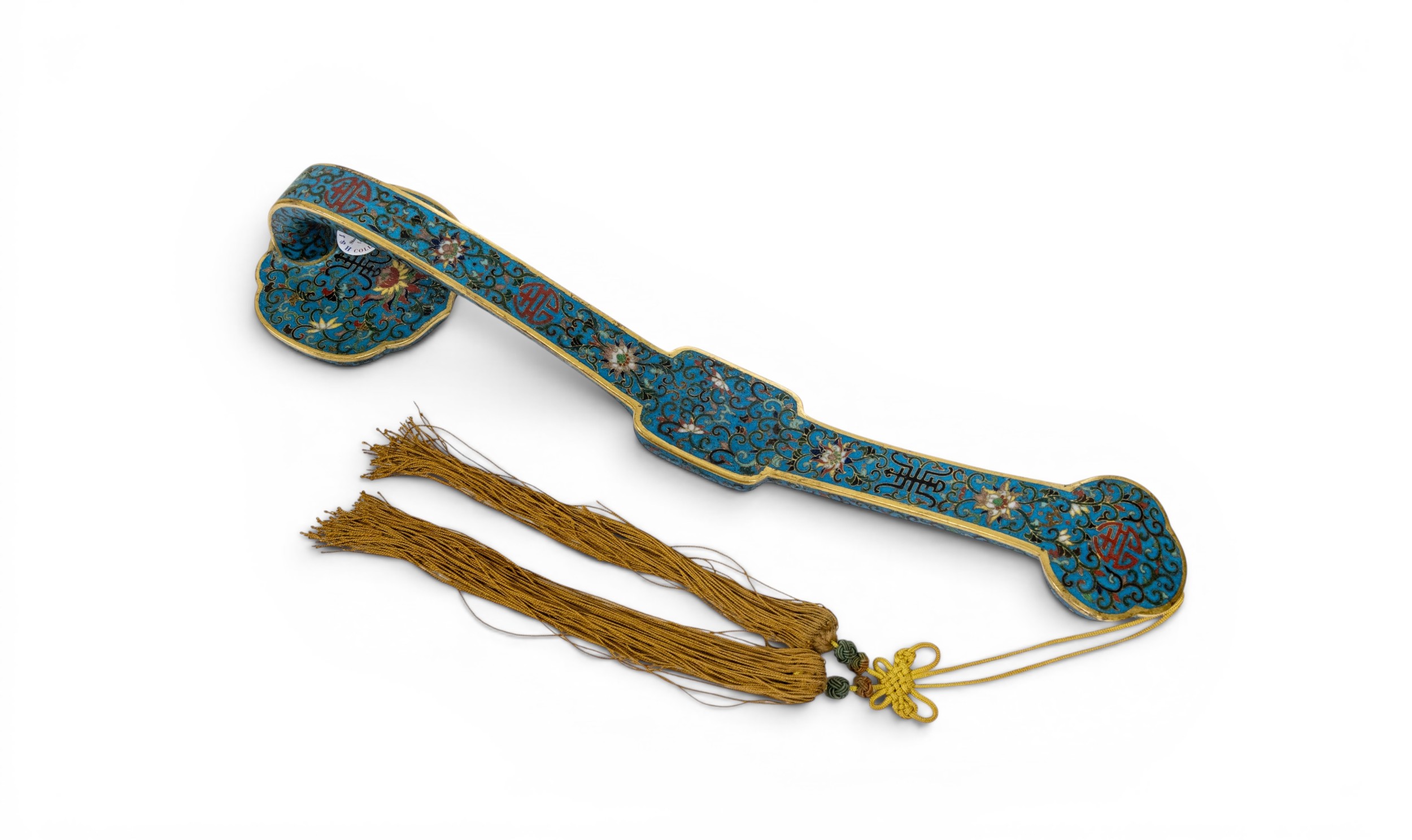 A FINE CLOISONNÉ AND GILT BRONZE RUYI SCEPTREQING DYNASTY, 19TH CENTURY ...