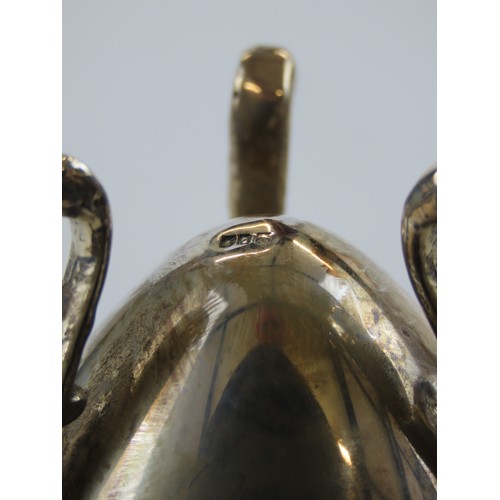 29 - A CONTINENTAL SILVER AMPHORA FORM BUD VASEstamped 90011 cm high x 5.4 cm diam, 77.5 gramstogether wi... 