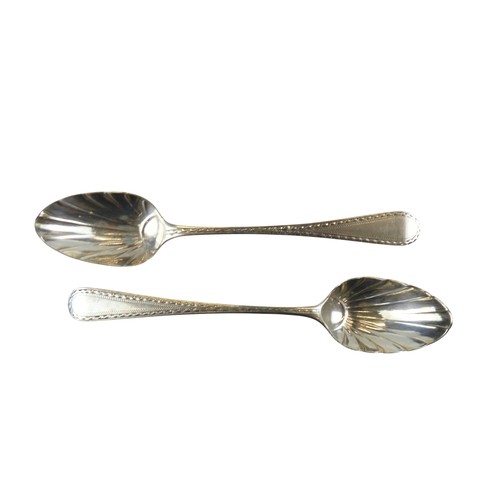 59 - A MIXED GROUP OF GEORGE III AND VICTORIAN SILVER TEASPOONS AND SALT SPOONSthe lot includes an elegan... 