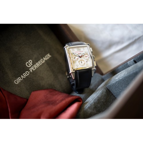 250 - GIRAUD PERREGAUX: A STEEL COLORADO GRAND LIMITED EDITION CHRONOGRAPH WRISTWATCH;Ref 25840, No. 38/10... 