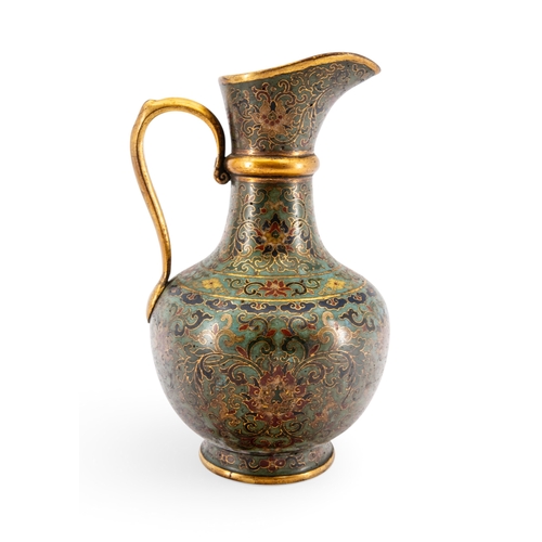 A CHINESE CLOISONNÉ ENAMEL EWER