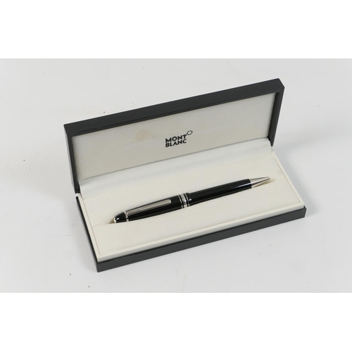 480 - Mont Blanc Meisterstuck Platinumline Le Grand ballpoint pen, finished in black, unused, boxed, with ... 