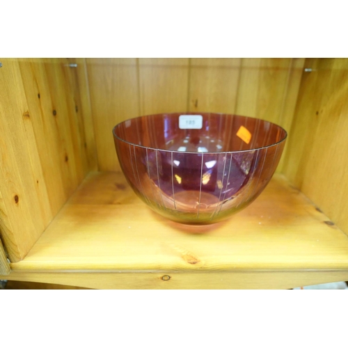 185 - Wedgwood ruby flash bowl