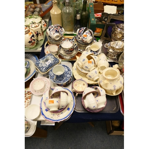 160 - Victorian china tea wares (3 trays)