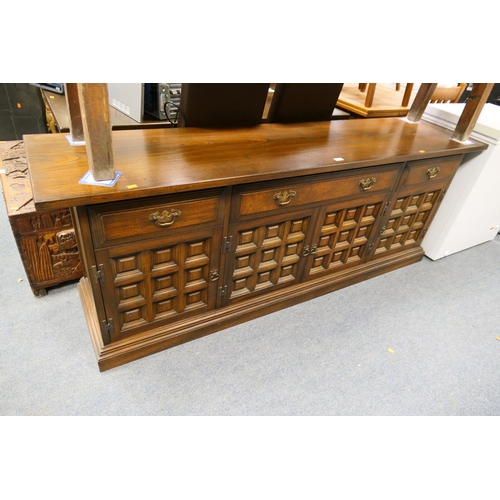 668 - Younger's Toledo dark oak dresser base