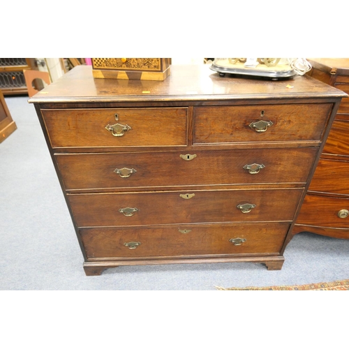 772 - 19th Century oak chest of drawers