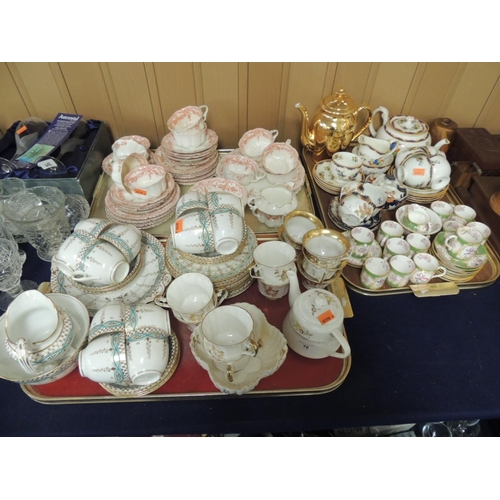 70 - Mixed Victorian and Edwardian and later tea wares; also a Paragon tea service, Minton coffee cans an... 