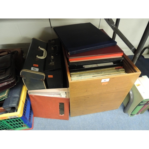 80 - Box of classical LP records; also two further cases of LPs and 78rpm records and a small amount of 4... 