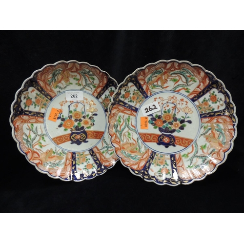 262 - Pair of Imari pattern plates