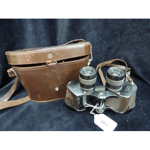 303 - Pair of San Giorgio of Geneva-Sestri 8x30 binoculars inscribed R. Esercito, Italiano field binocular... 