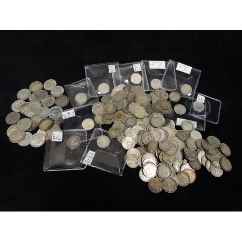 475 - Quantity of silver sixpences and thrupennies including some fine examples, gross weight 397g