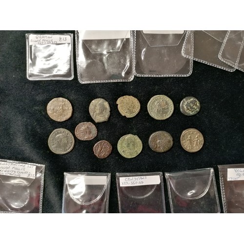 473 - Forty Roman coins including Marcus Aurezium Sesterius