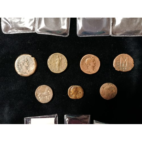 473 - Forty Roman coins including Marcus Aurezium Sesterius