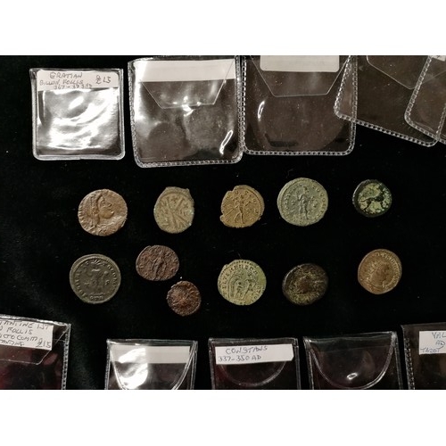 473 - Forty Roman coins including Marcus Aurezium Sesterius