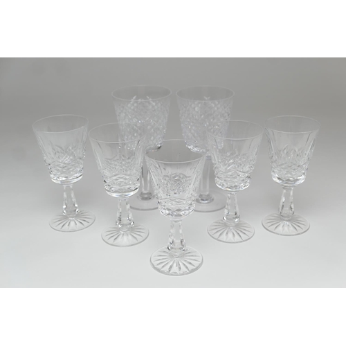 68 - Five Waterford crystal wine glasses, 15cm, and two further Waterford crystal wine glasses, 18cm (7)